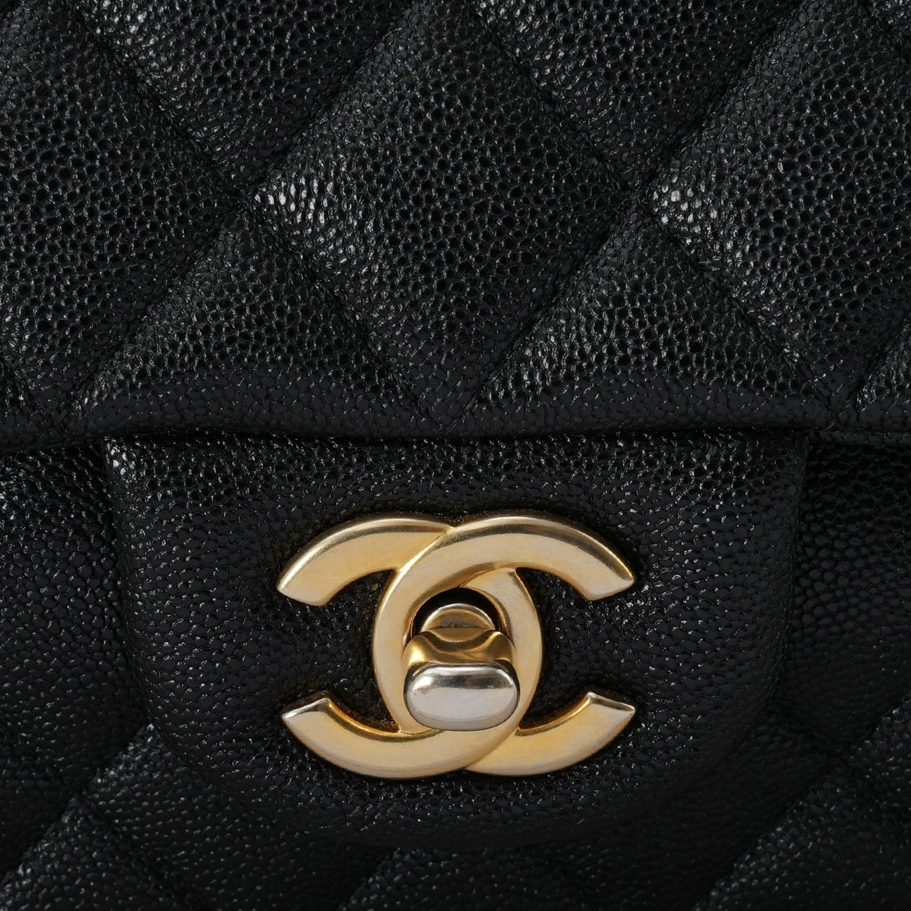 CHANEL(USED)샤넬 캐비어 클래식 뉴미니 탑핸들