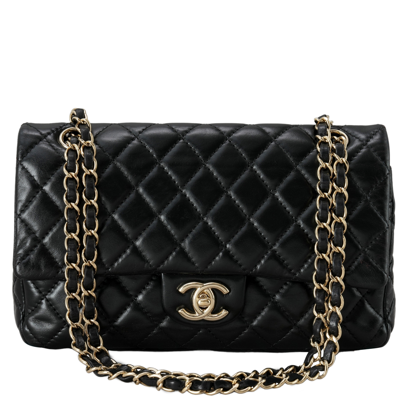 CHANEL(USED)샤넬 램스킨 클래식 미듐 플랩백