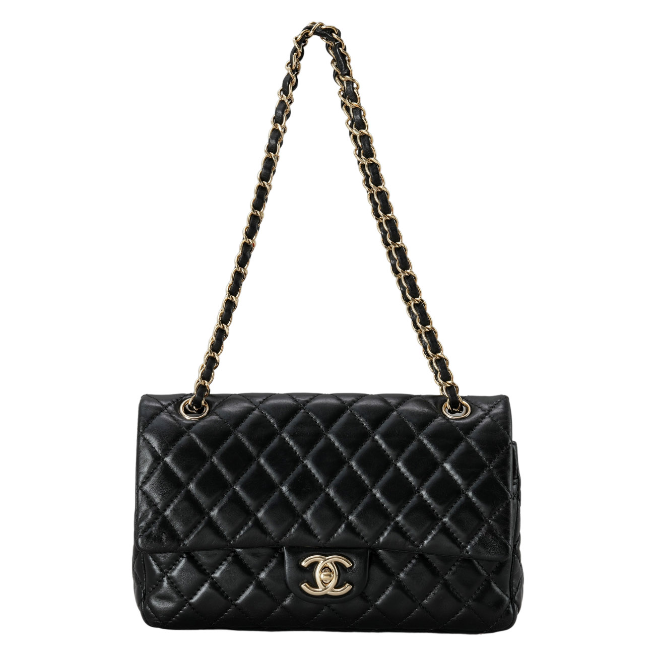 CHANEL(USED)샤넬 램스킨 클래식 미듐 플랩백