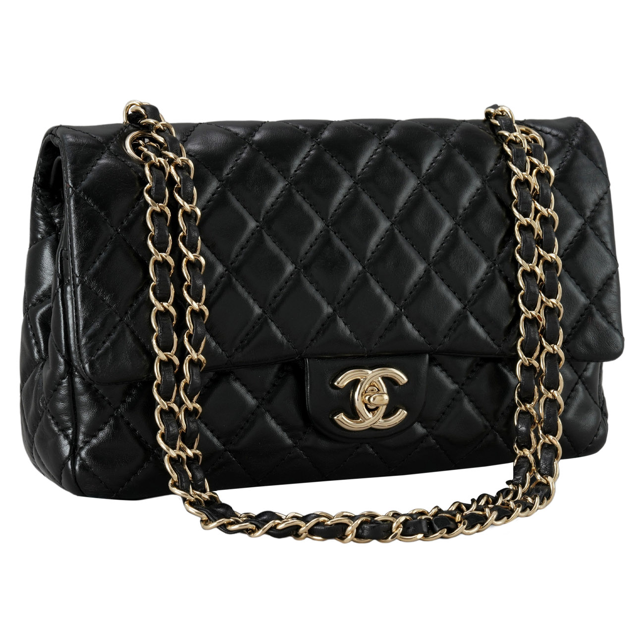 CHANEL(USED)샤넬 램스킨 클래식 미듐 플랩백