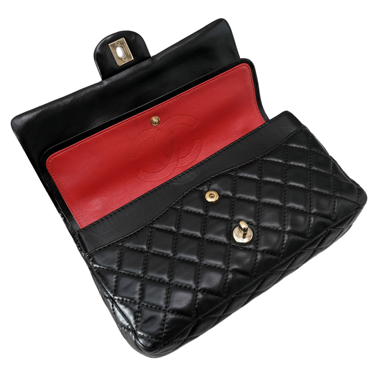CHANEL(USED)샤넬 램스킨 클래식 미듐 플랩백