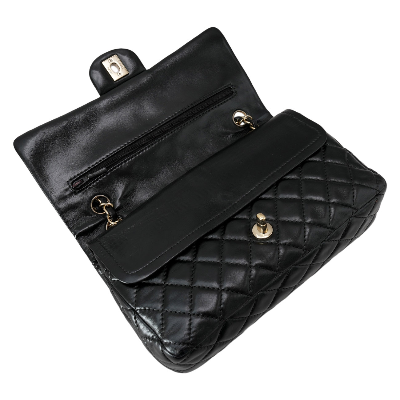 CHANEL(USED)샤넬 램스킨 클래식 미듐 플랩백