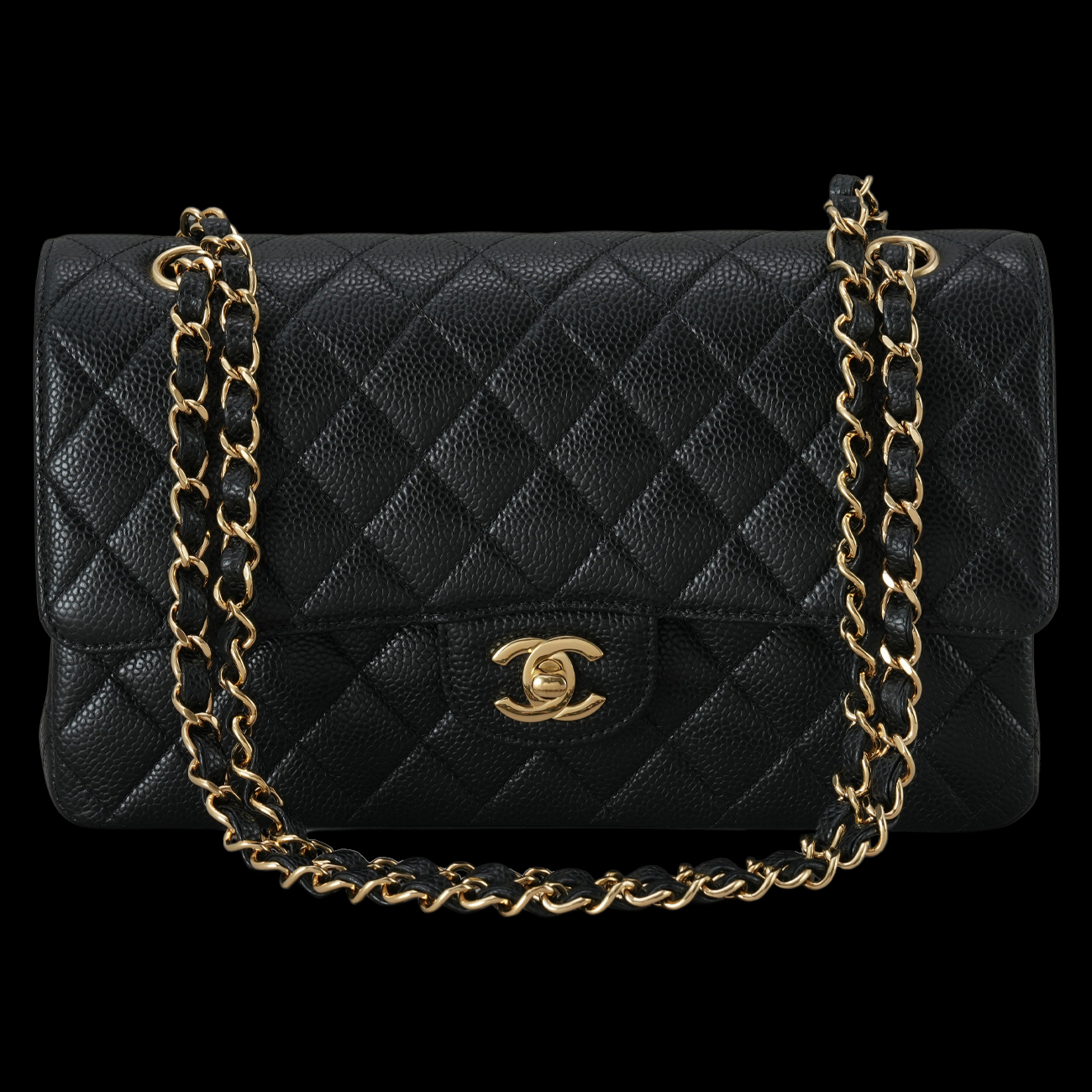 CHANEL(USED)샤넬 캐비어 클래식 미듐 플랩백
