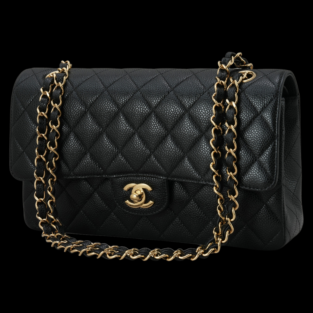 CHANEL(USED)샤넬 캐비어 클래식 미듐 플랩백