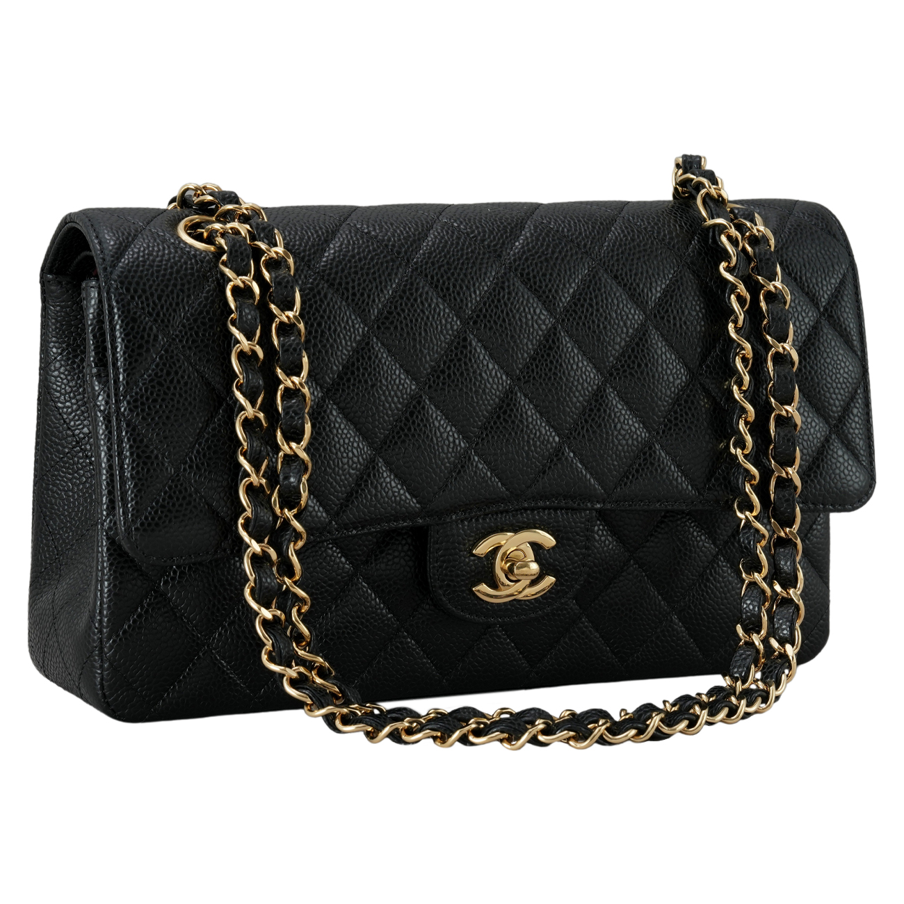 CHANEL(USED)샤넬 캐비어 클래식 미듐 플랩백