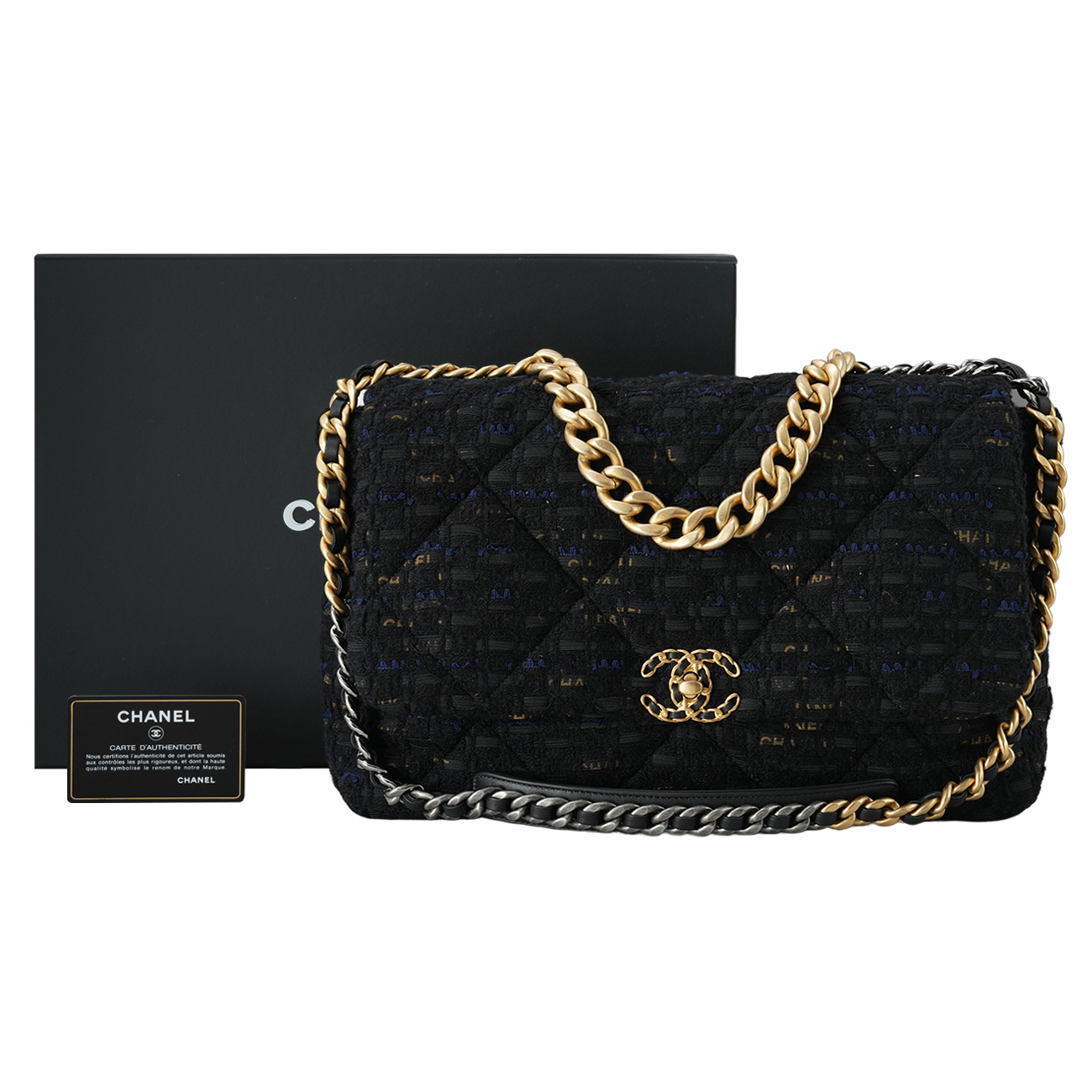 CHANEL(USED)샤넬 트위드 19백 맥시