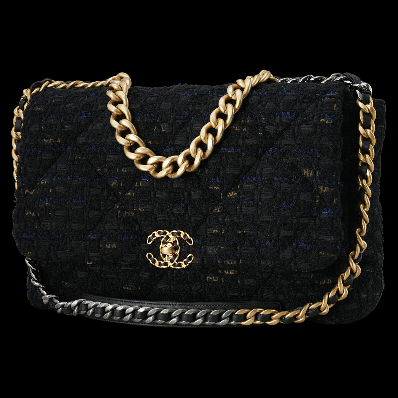 CHANEL(USED)샤넬 트위드 19백 맥시