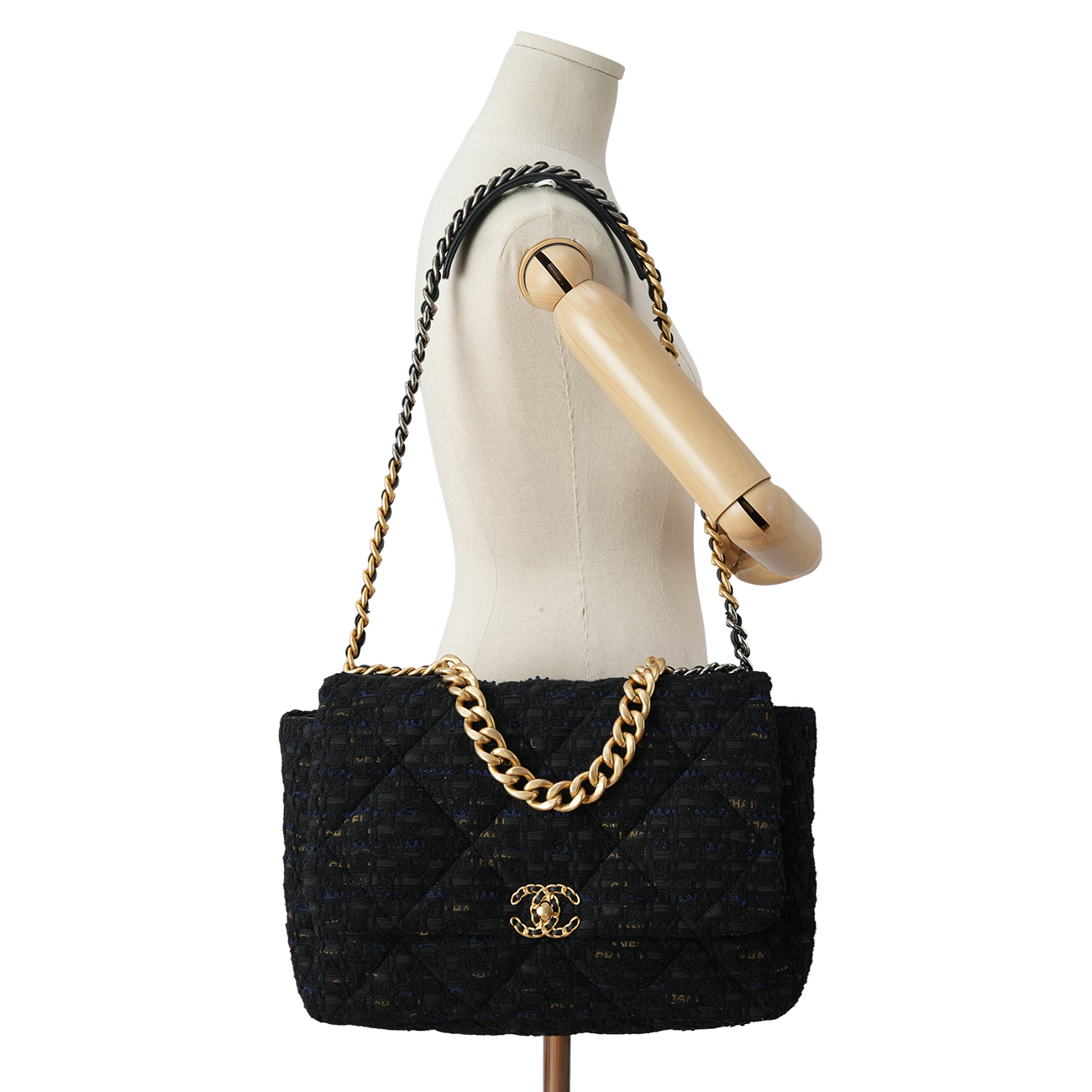 CHANEL(USED)샤넬 트위드 19백 맥시