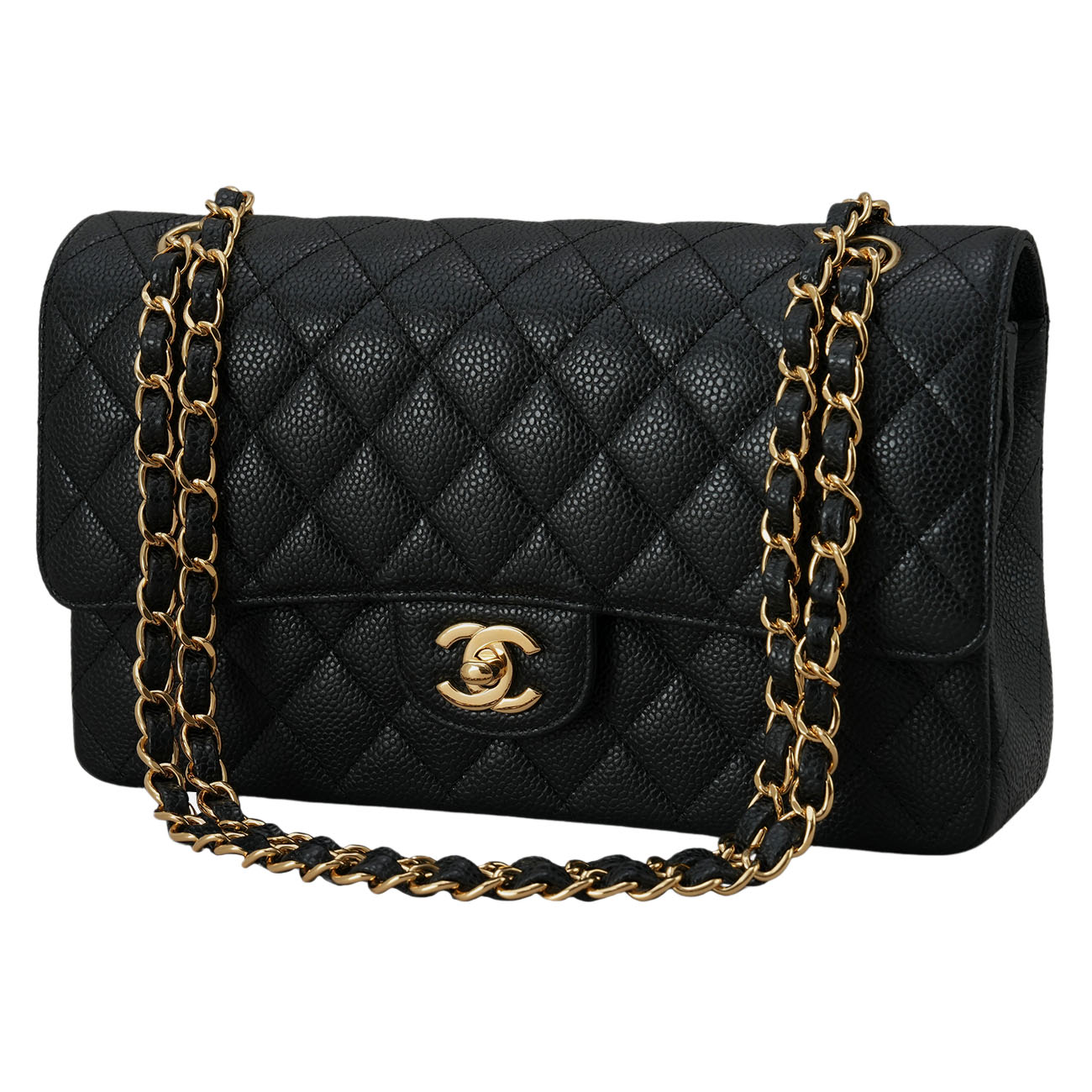CHANEL(USED)샤넬 캐비어 클래식 미듐 플랩백