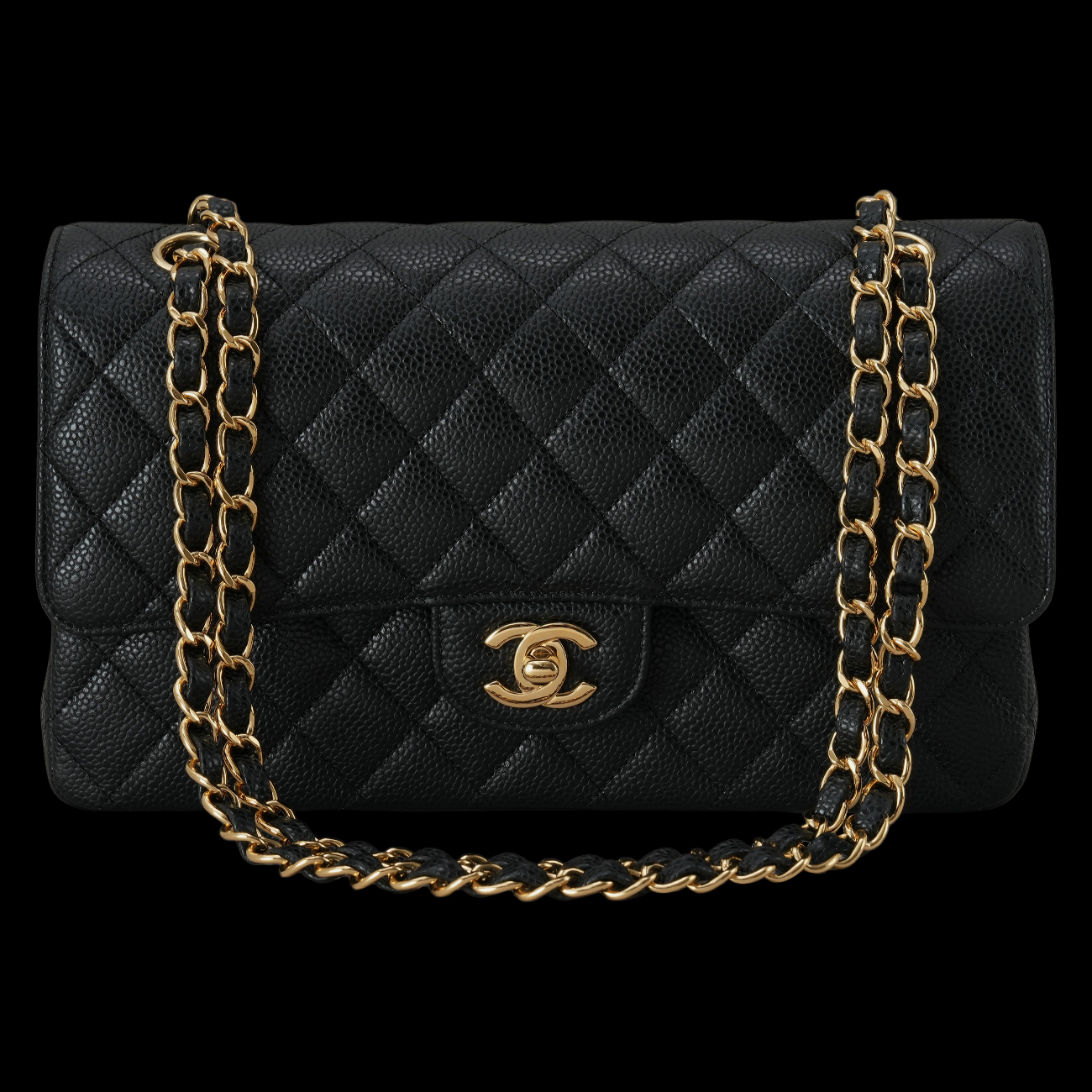 CHANEL(USED)샤넬 캐비어 클래식 미듐 플랩백