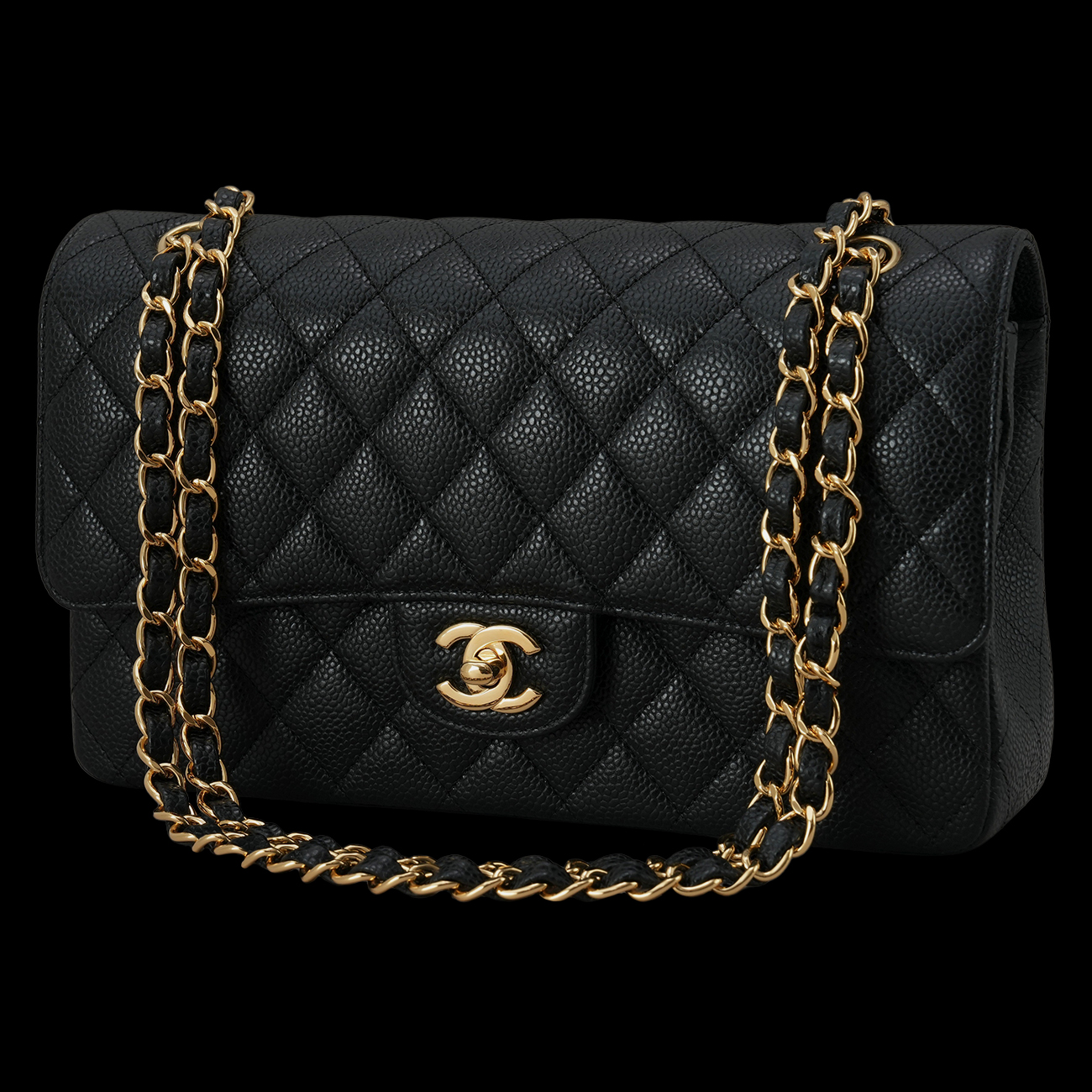 CHANEL(USED)샤넬 캐비어 클래식 미듐 플랩백