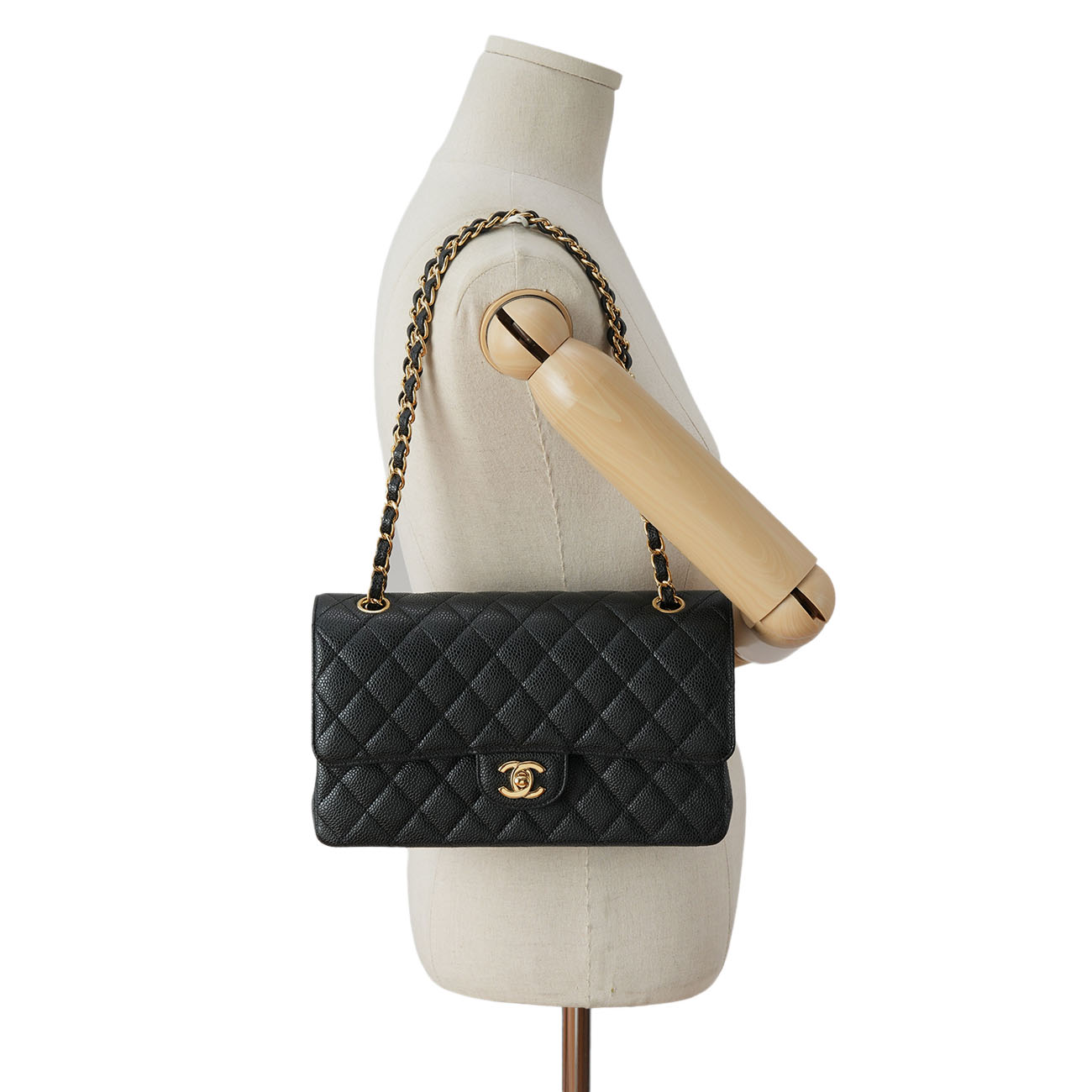 CHANEL(USED)샤넬 캐비어 클래식 미듐 플랩백