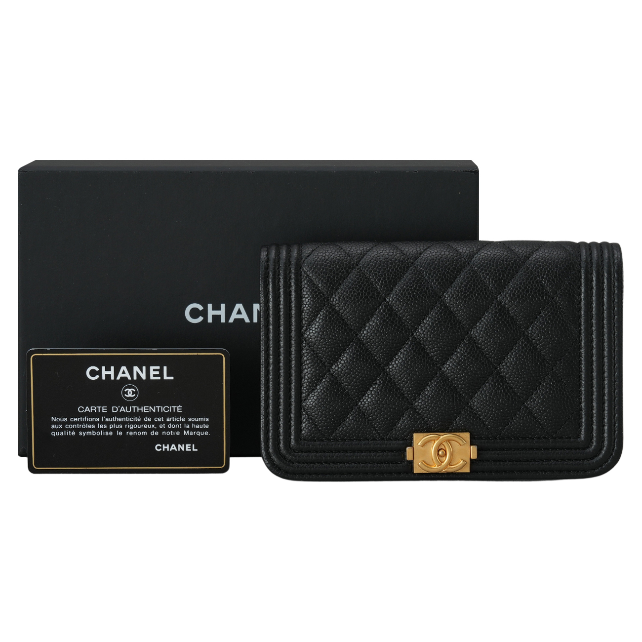 CHANEL(USED)샤넬 캐비어 보이샤넬 WOC