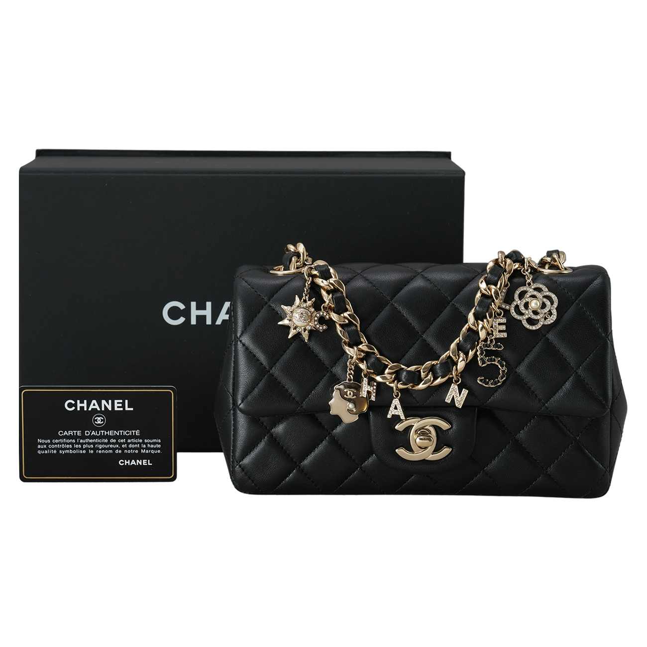 CHANEL(USED)샤넬 AS2326 시즌 램스킨 클래식 뉴미니 체인백