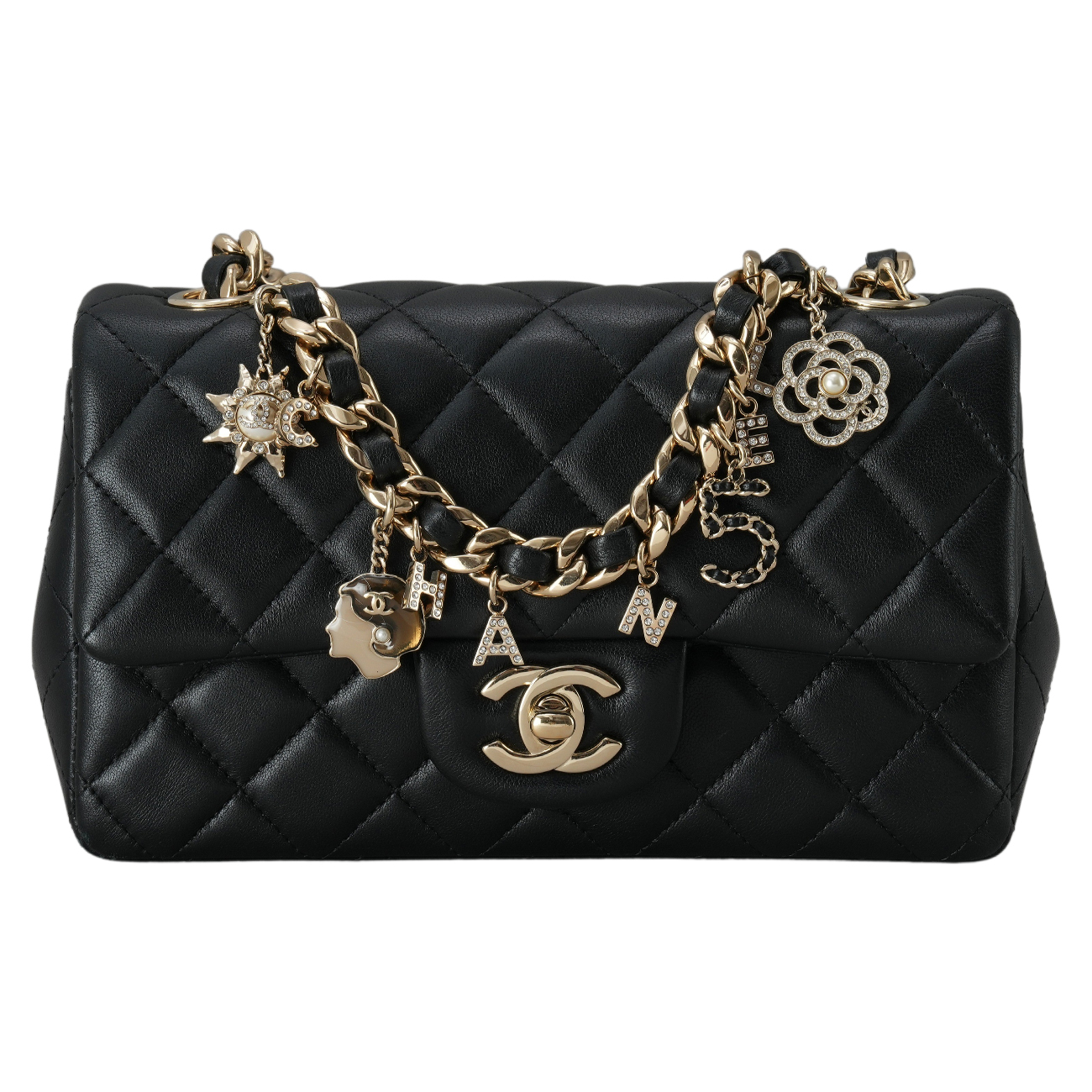 CHANEL(USED)샤넬 AS2326 시즌 램스킨 클래식 뉴미니 체인백