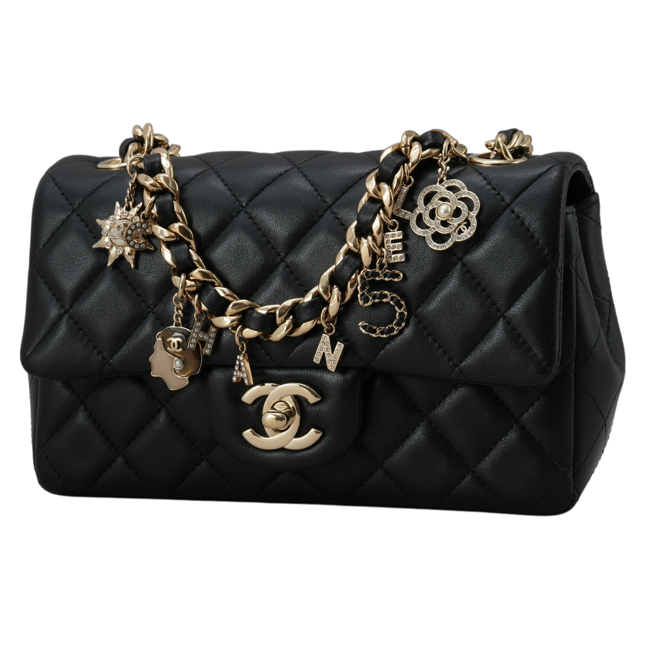 CHANEL(USED)샤넬 AS2326 시즌 램스킨 클래식 뉴미니 체인백