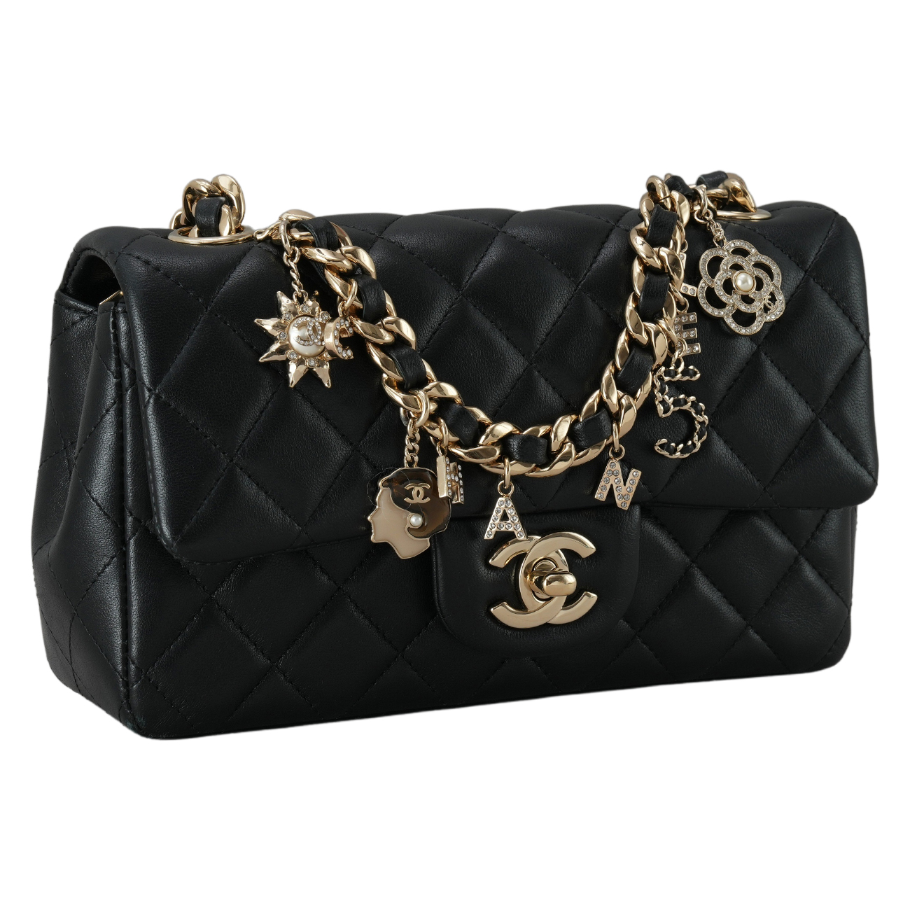 CHANEL(USED)샤넬 AS2326 시즌 램스킨 클래식 뉴미니 체인백