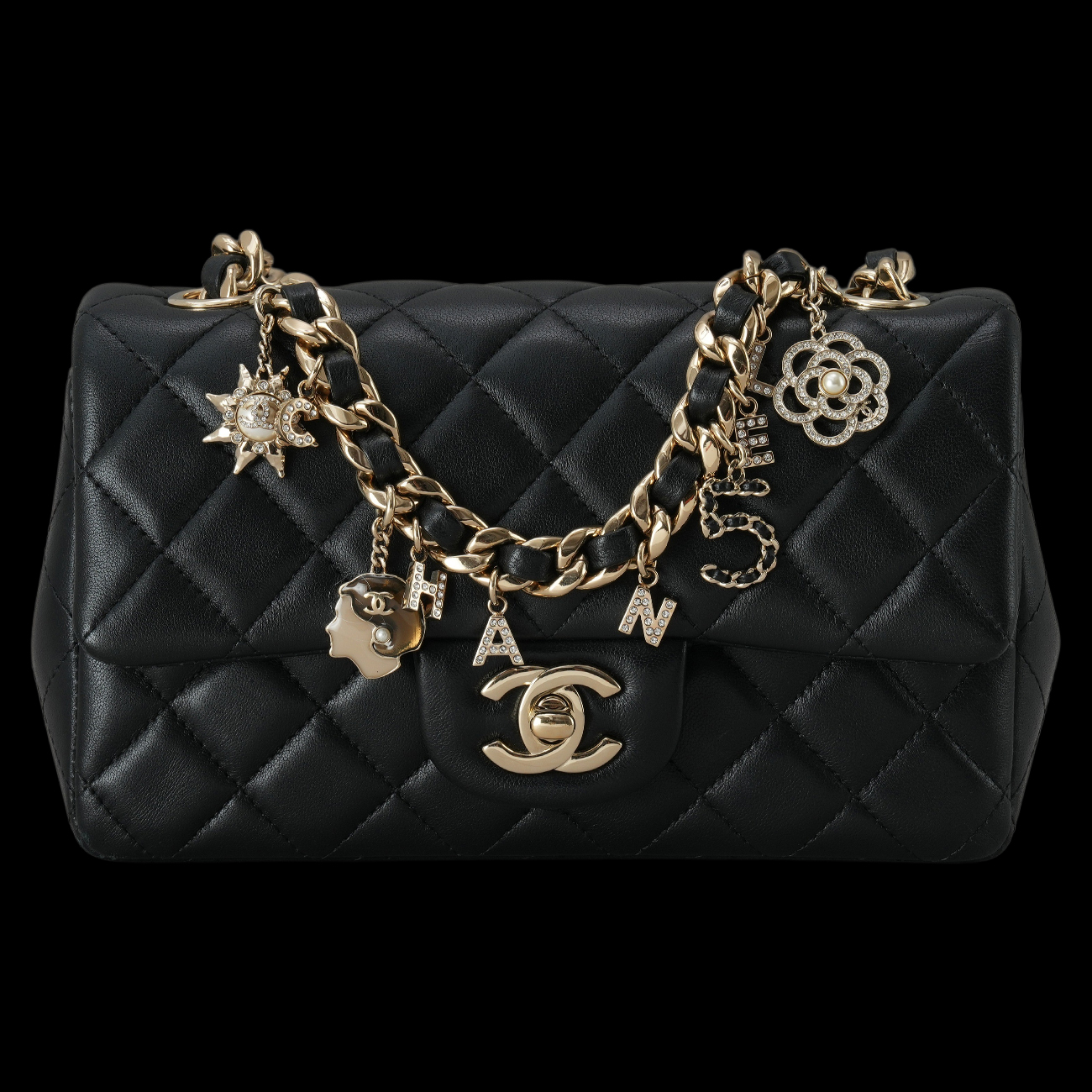 CHANEL(USED)샤넬 AS2326 시즌 램스킨 클래식 뉴미니 체인백
