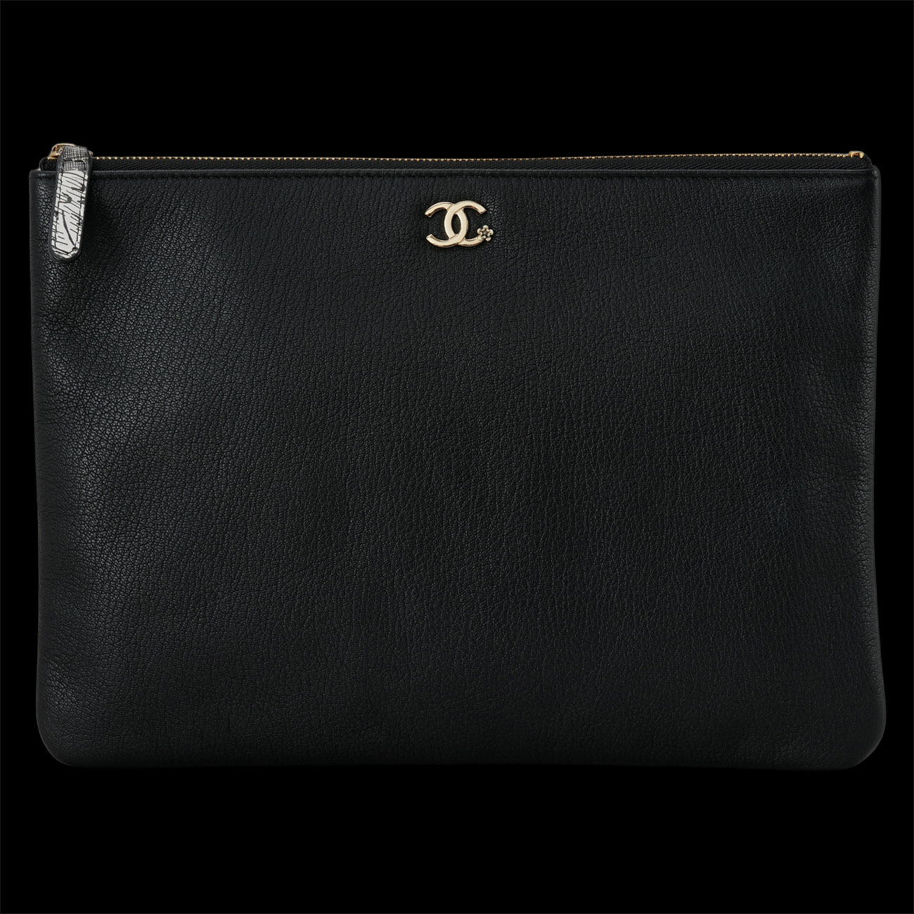 CHANEL(USED)샤넬 A81796 시즌 레더 클러치