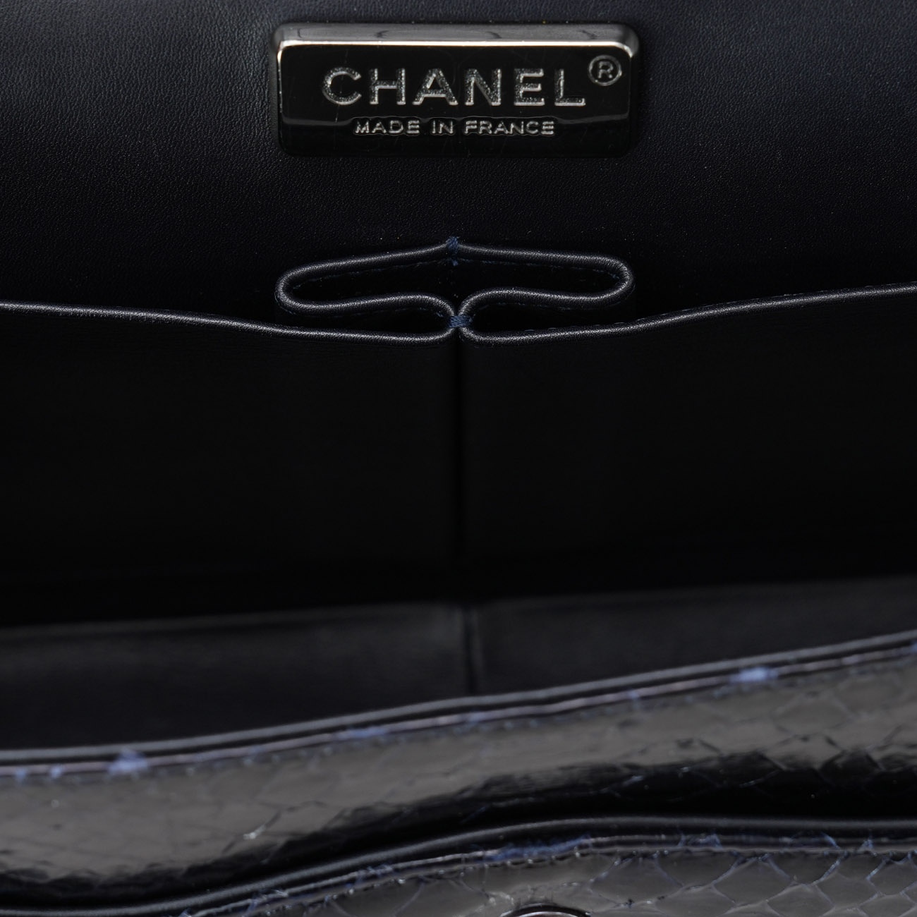 CHANEL(USED)샤넬 클래식 파이톤 라지 플랩백