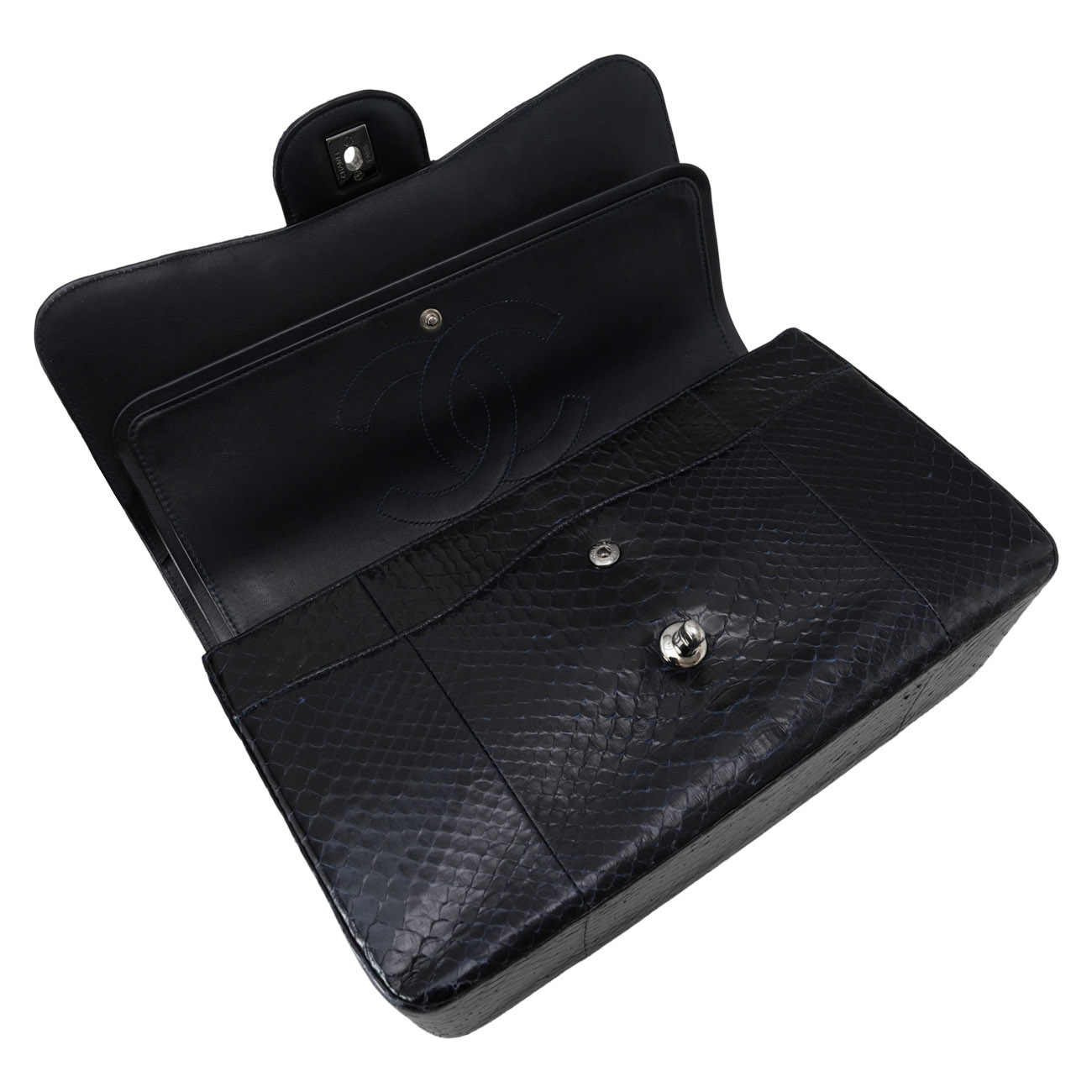 CHANEL(USED)샤넬 클래식 파이톤 라지 플랩백
