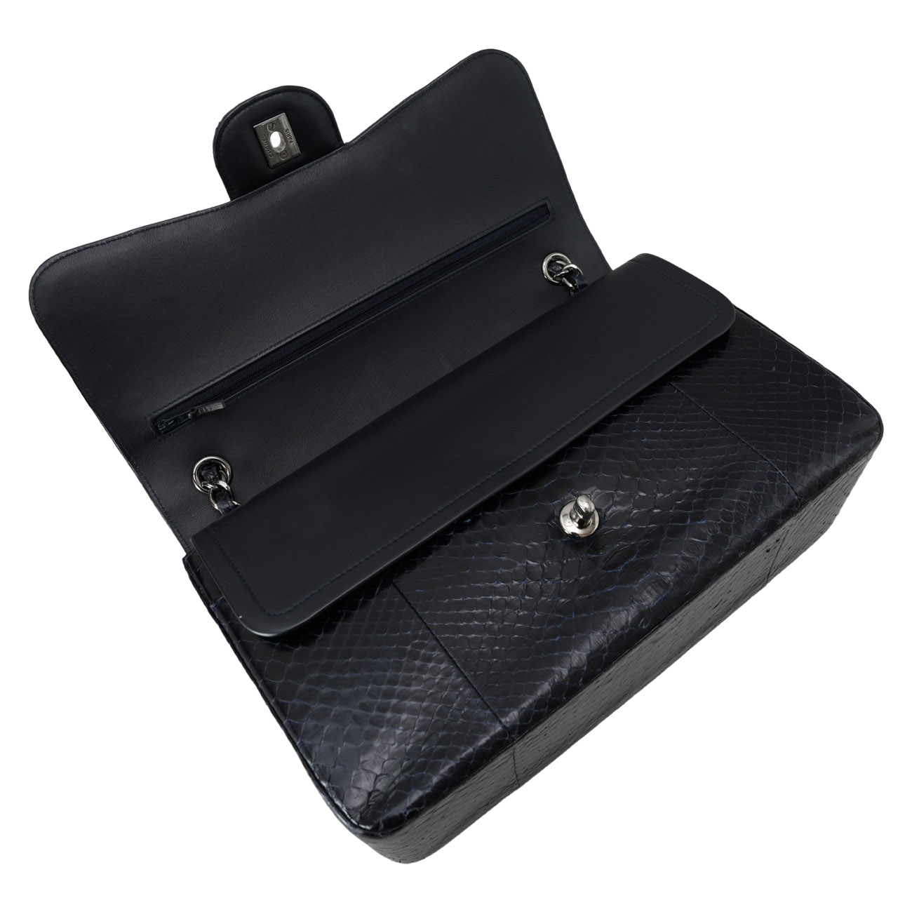 CHANEL(USED)샤넬 클래식 파이톤 라지 플랩백