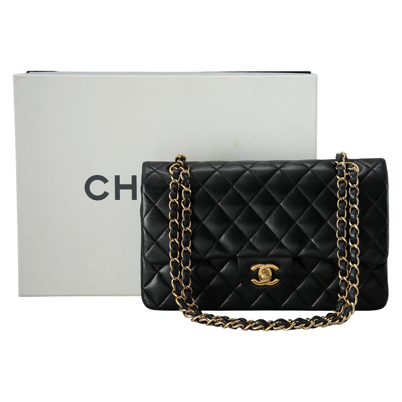 CHANEL(USED)샤넬 클래식 램스킨 미듐