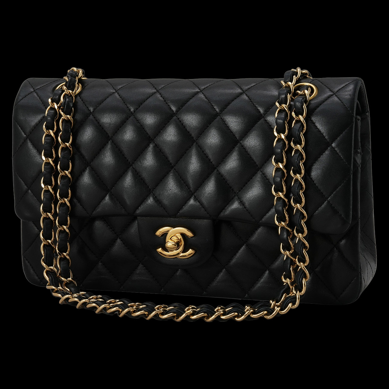 CHANEL(USED)샤넬 클래식 램스킨 미듐