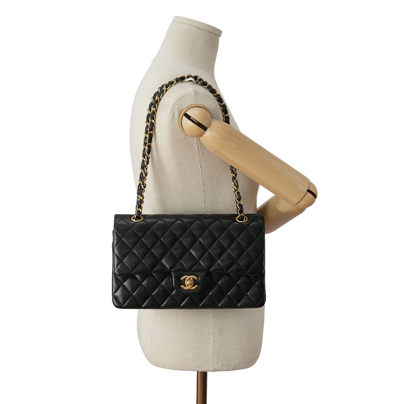CHANEL(USED)샤넬 클래식 램스킨 미듐