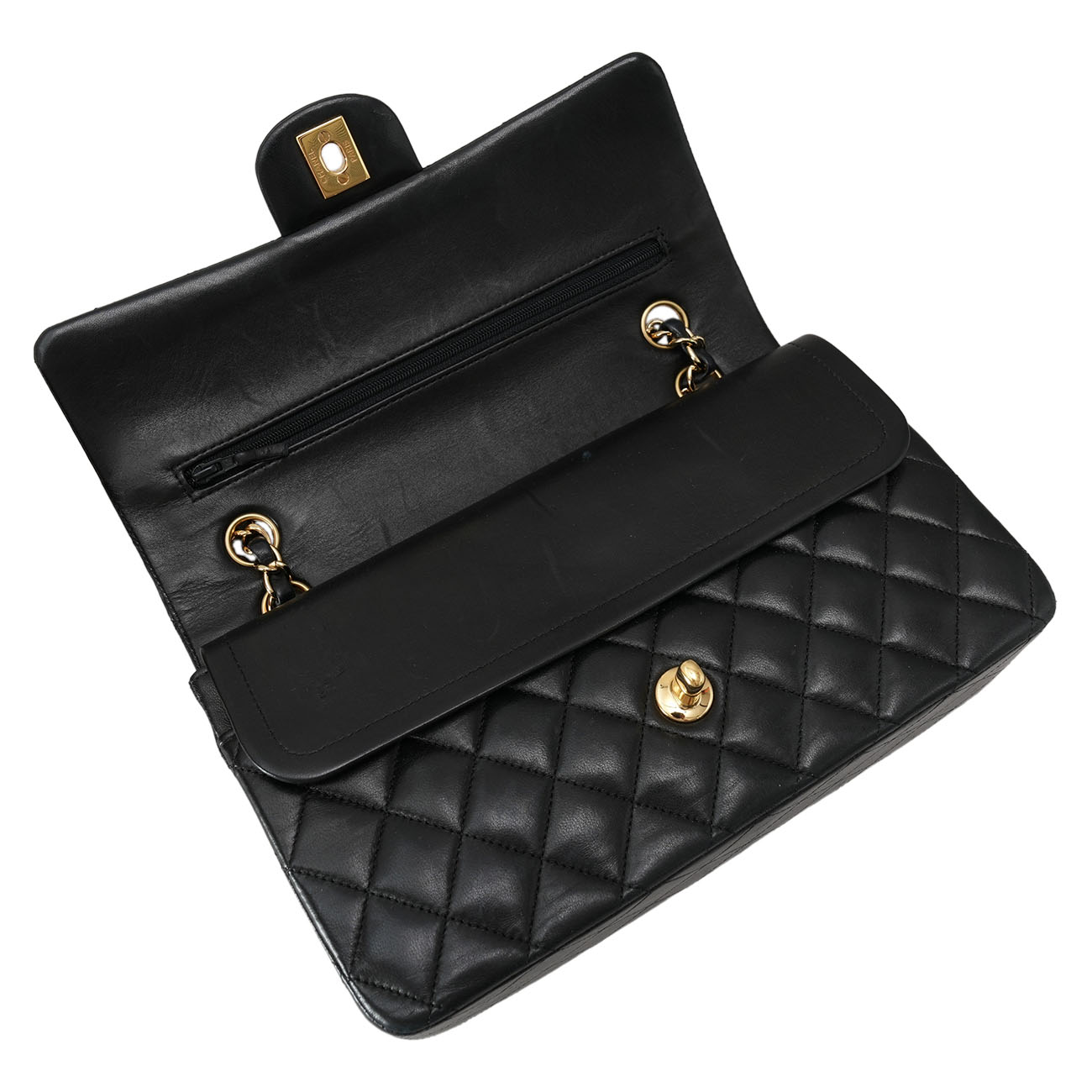 CHANEL(USED)샤넬 클래식 램스킨 미듐