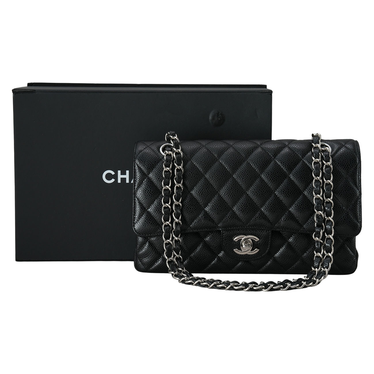 CHANEL(USED)샤넬 캐비어 클래식 미듐 플랩백