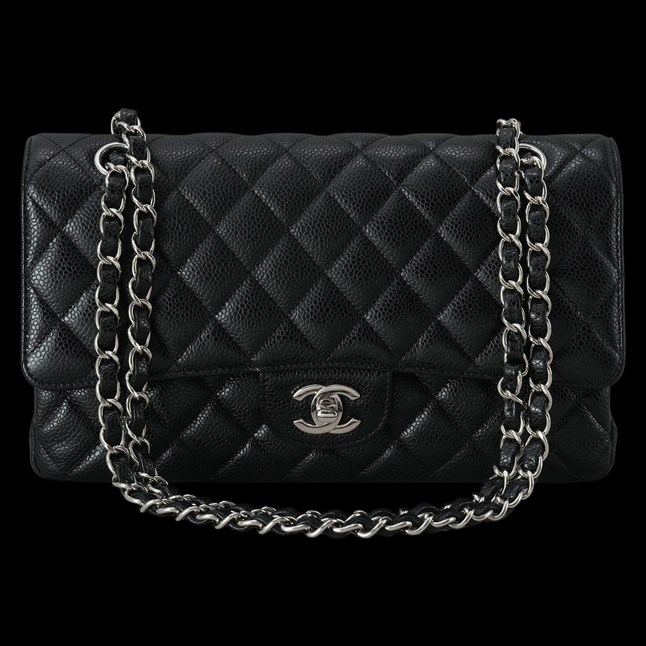 CHANEL(USED)샤넬 캐비어 클래식 미듐 플랩백