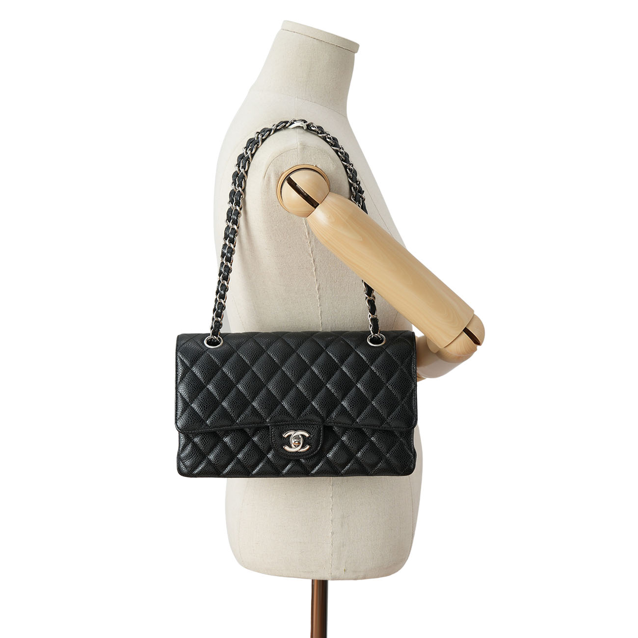 CHANEL(USED)샤넬 캐비어 클래식 미듐 플랩백