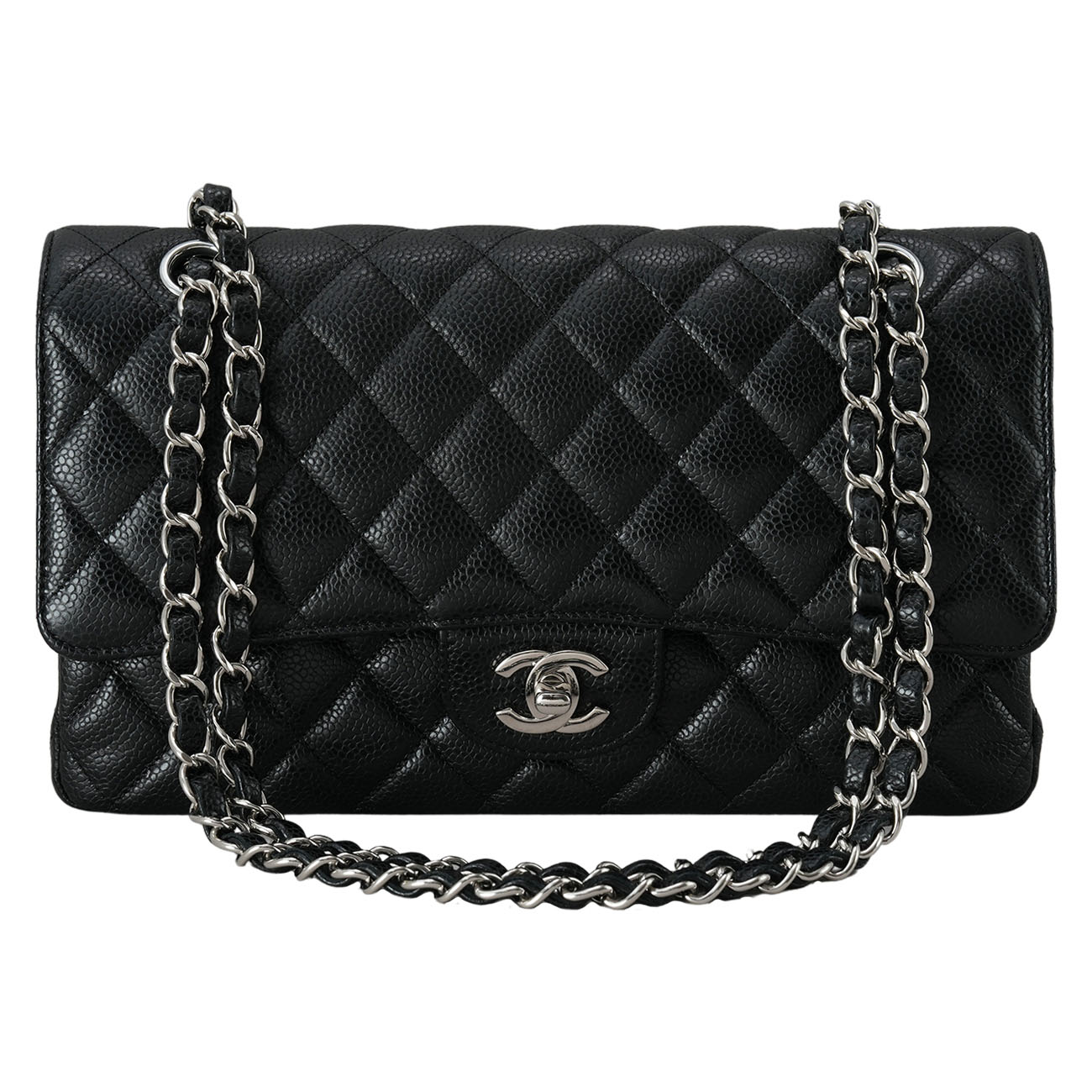 CHANEL(USED)샤넬 캐비어 클래식 미듐 플랩백