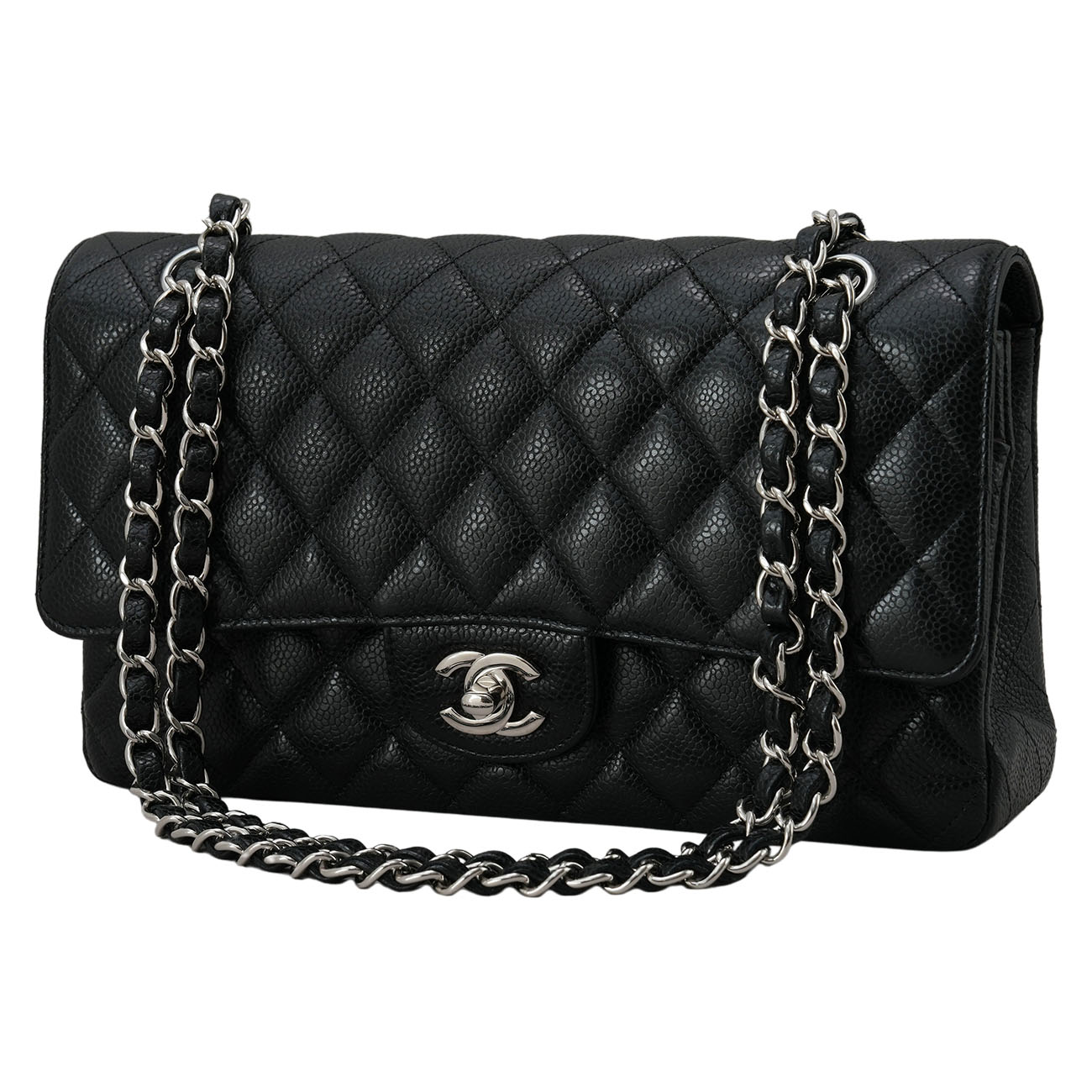 CHANEL(USED)샤넬 캐비어 클래식 미듐 플랩백
