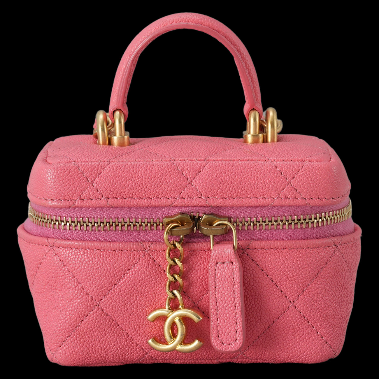 CHANEL(USED)샤넬 AP2194 베니티 탑핸들 미니 체인백
