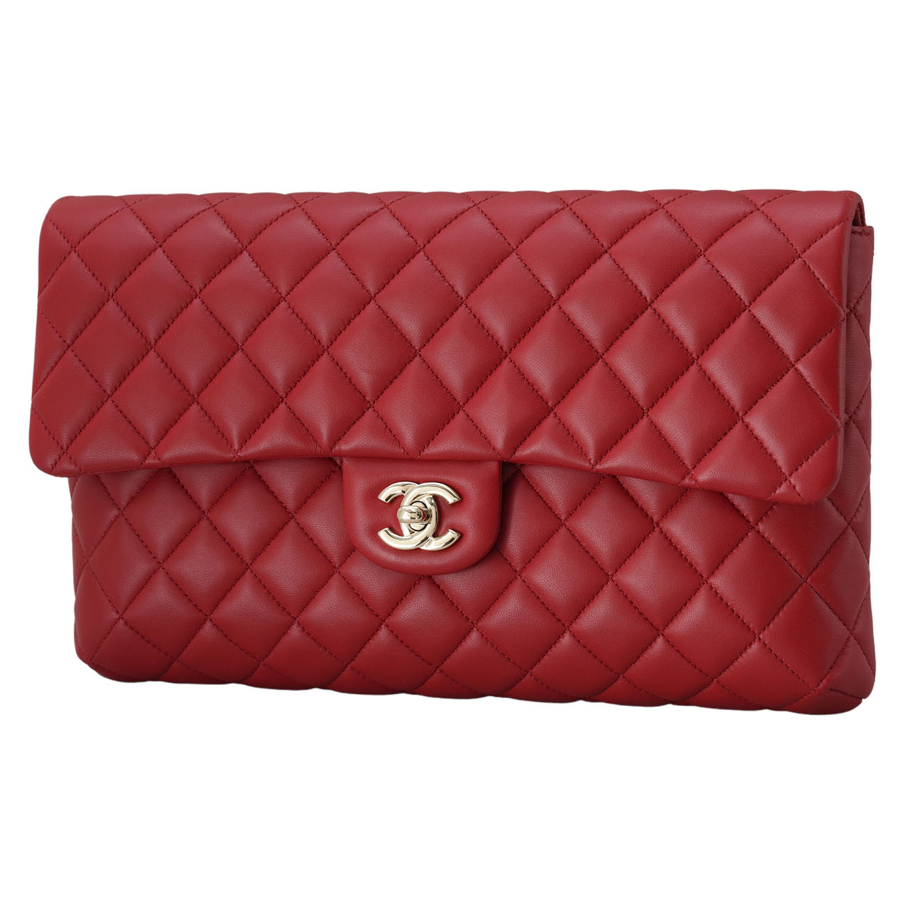 CHANEL(USED)샤넬 램스킨 클래식 플랩 클러치백