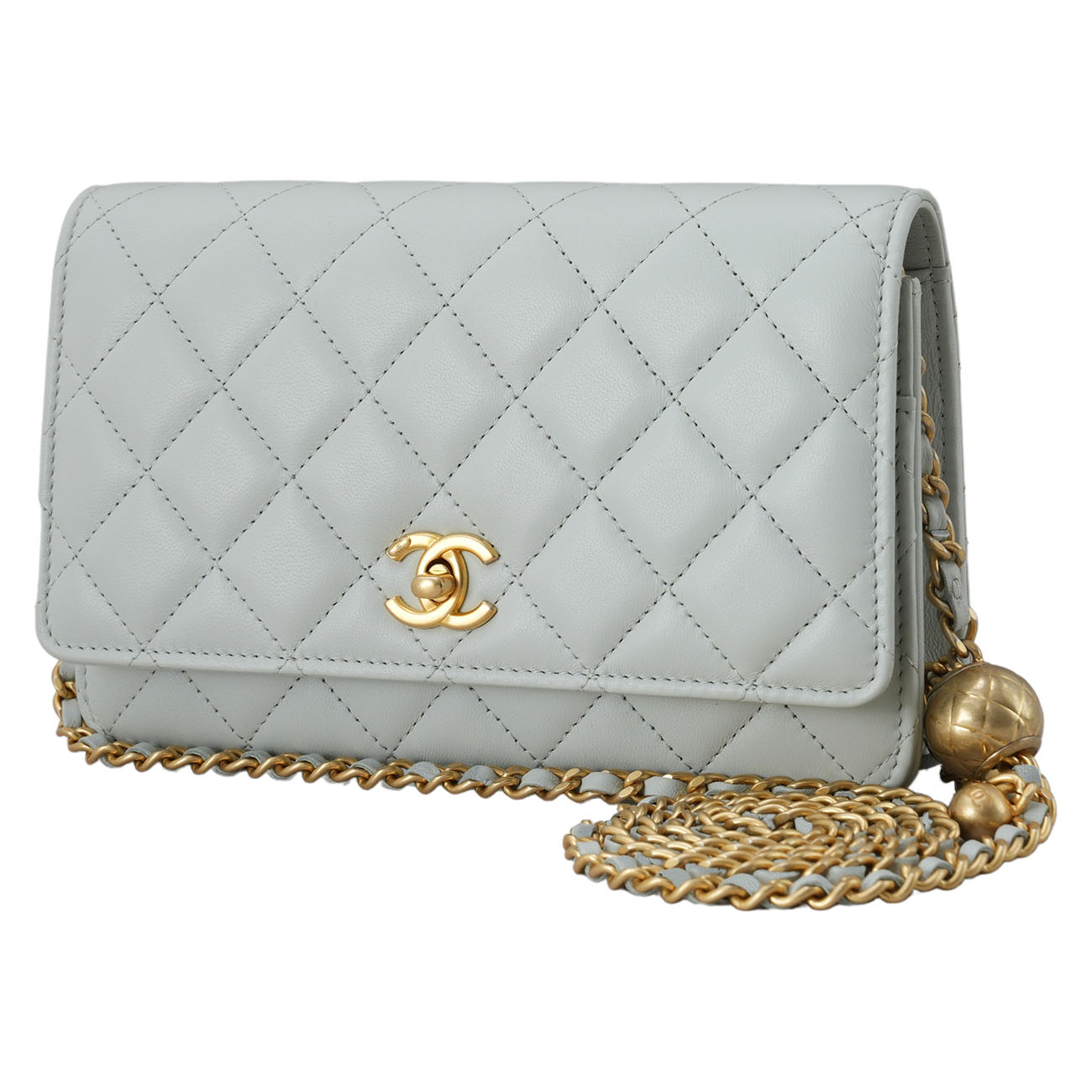 CHANEL(USED)샤넬 AP1450 램스킨 골든볼 WOC