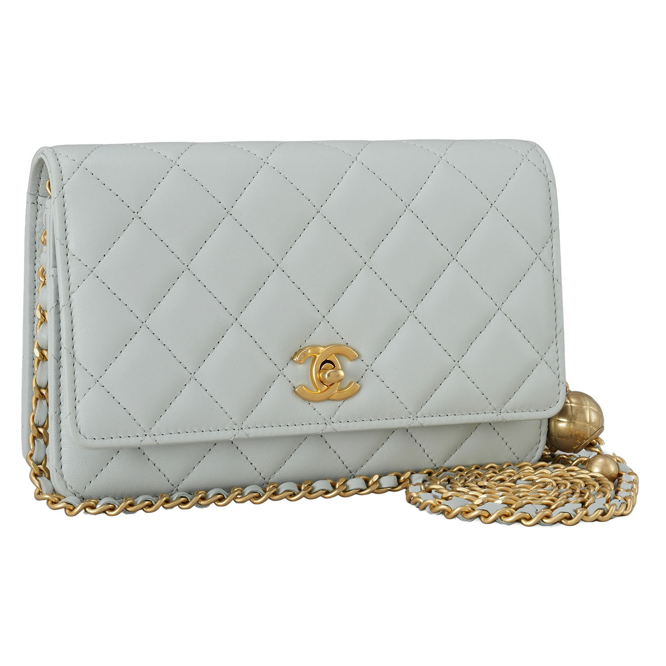 CHANEL(USED)샤넬 AP1450 램스킨 골든볼 WOC