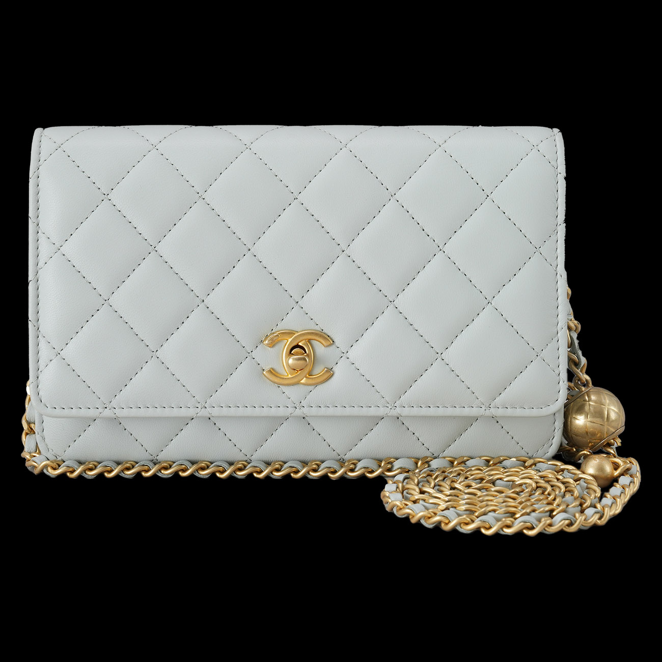 CHANEL(USED)샤넬 AP1450 램스킨 골든볼 WOC