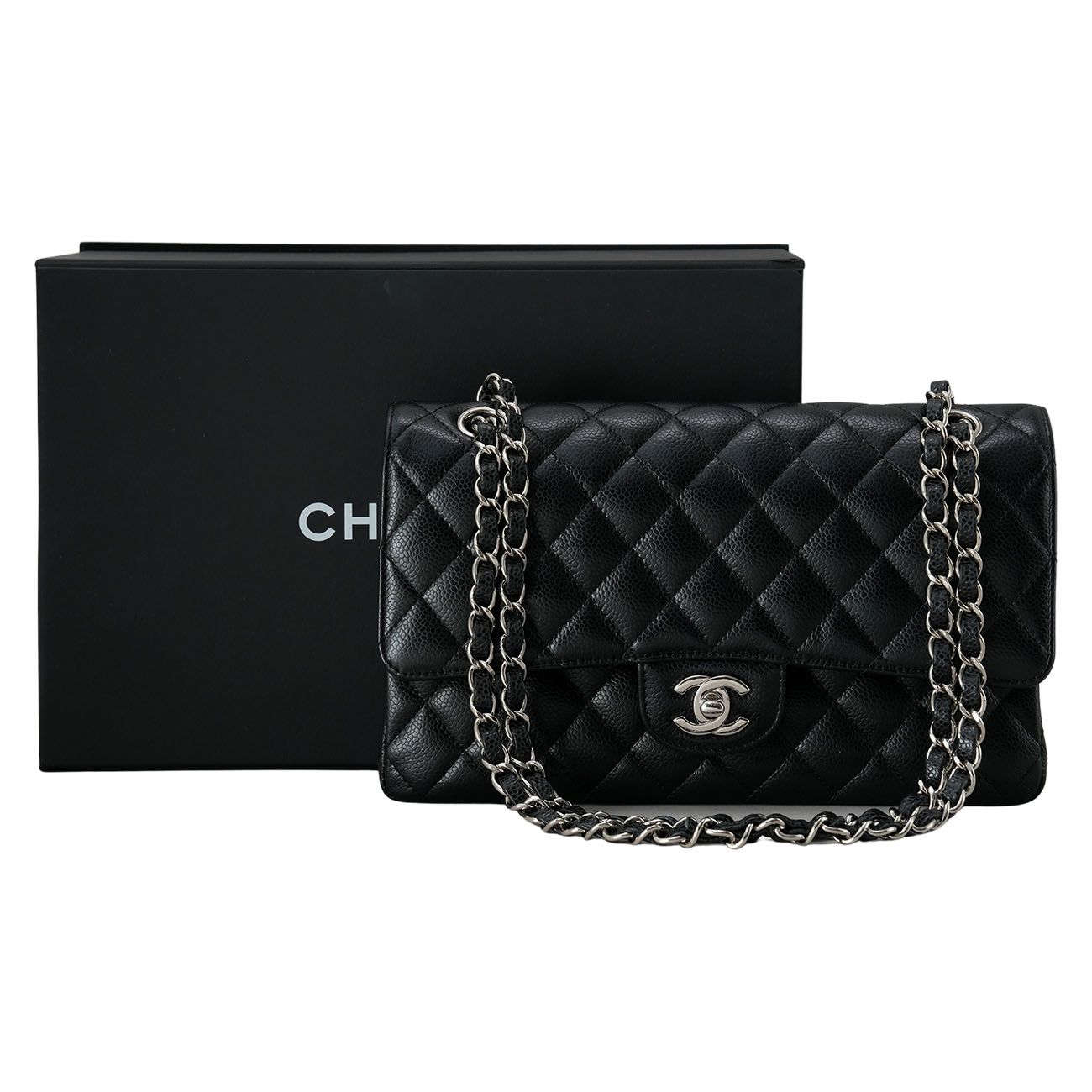 CHANEL(USED)샤넬 캐비어 클래식 미듐 플랩백