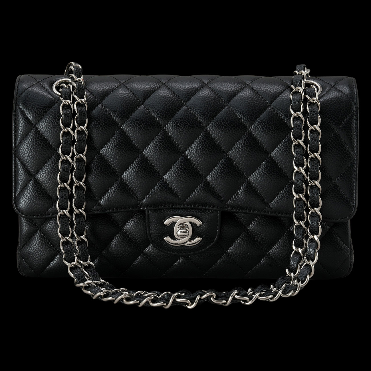 CHANEL(USED)샤넬 캐비어 클래식 미듐 플랩백