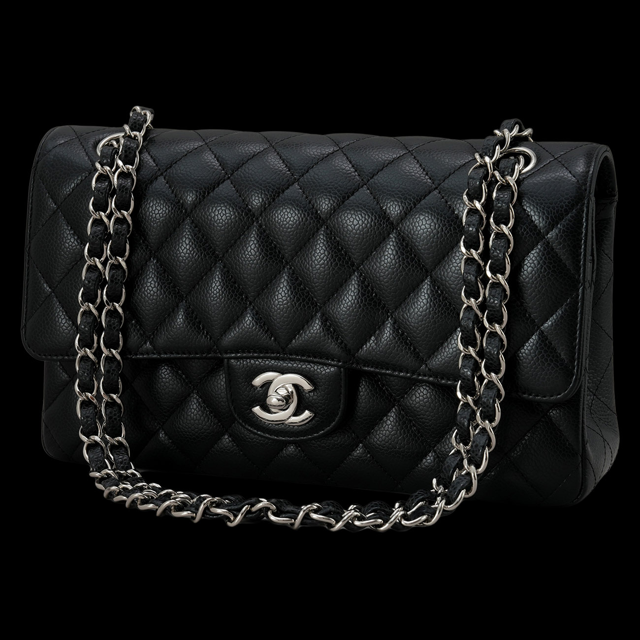 CHANEL(USED)샤넬 캐비어 클래식 미듐 플랩백