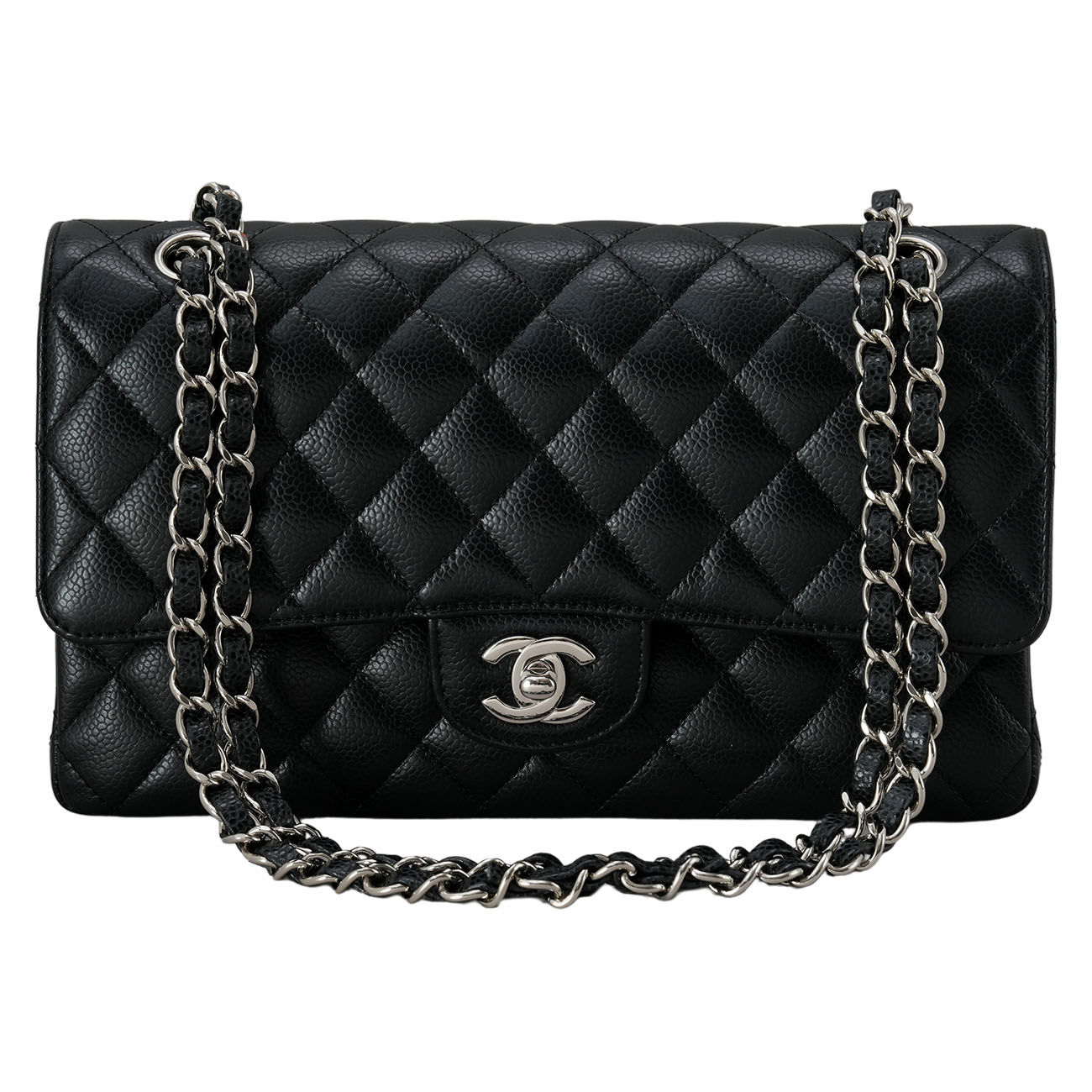 CHANEL(USED)샤넬 캐비어 클래식 미듐 플랩백