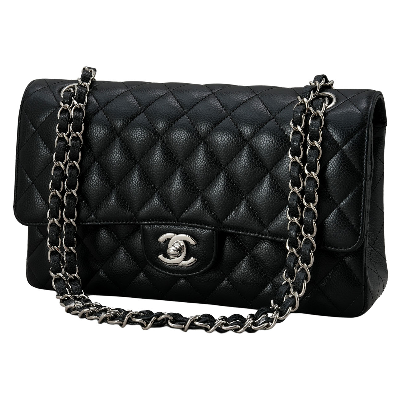 CHANEL(USED)샤넬 캐비어 클래식 미듐 플랩백