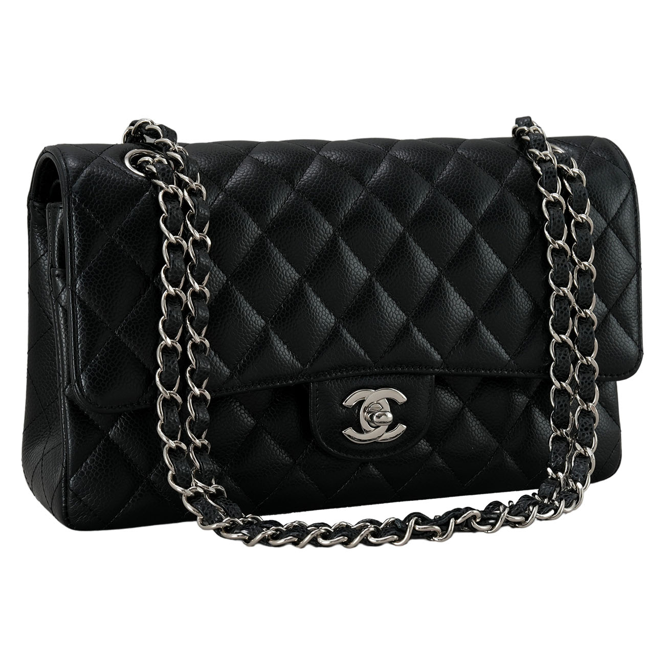 CHANEL(USED)샤넬 캐비어 클래식 미듐 플랩백