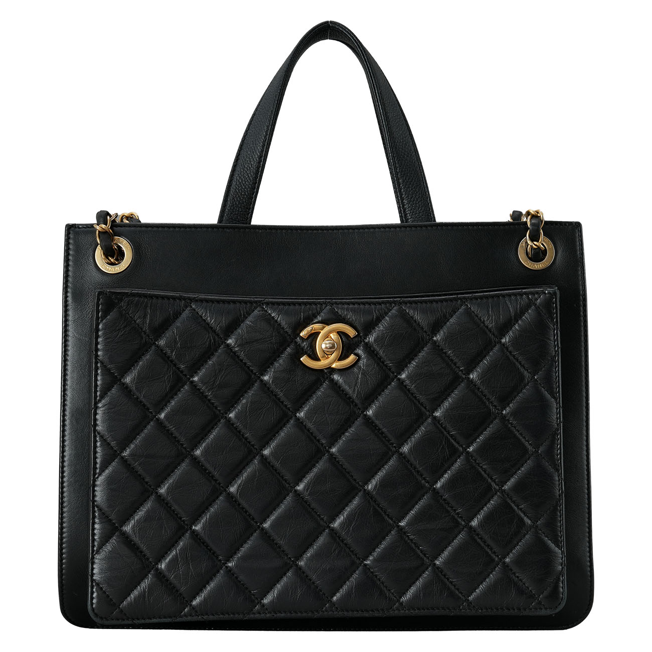CHANEL(USED)샤넬 시즌 체인 토트겸 숄더백