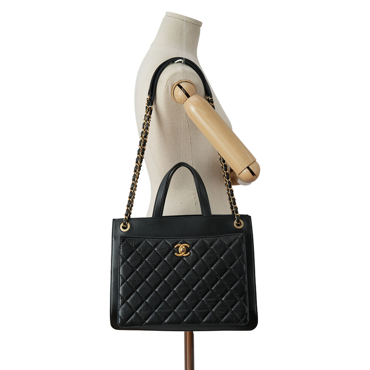 CHANEL(USED)샤넬 시즌 체인 토트겸 숄더백