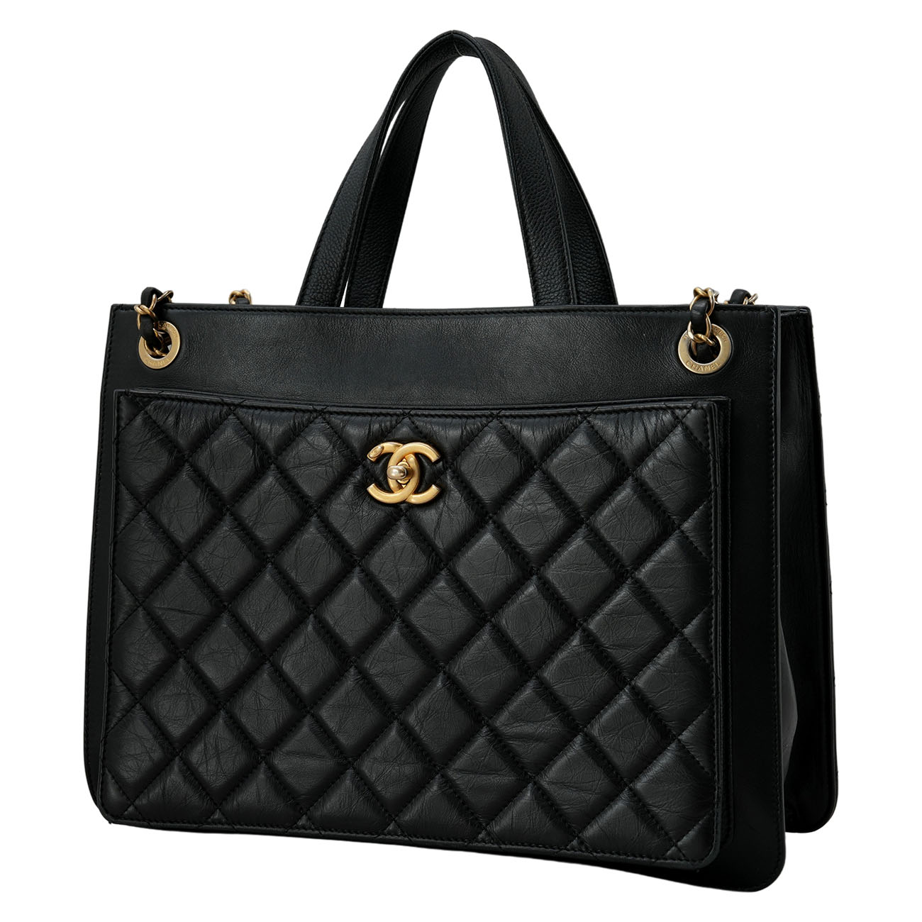 CHANEL(USED)샤넬 시즌 체인 토트겸 숄더백