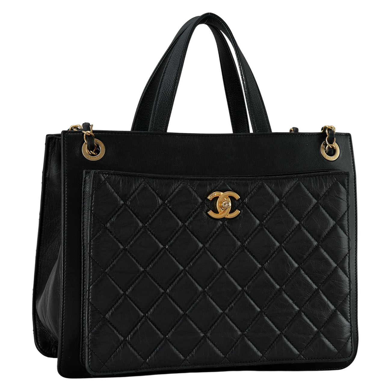 CHANEL(USED)샤넬 시즌 체인 토트겸 숄더백